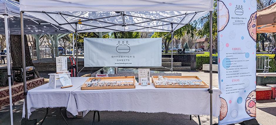 Bake Bayer stall at the Concord Farmers' Market