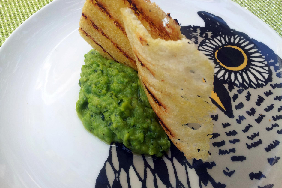 Smashed Fava Beans with Mint