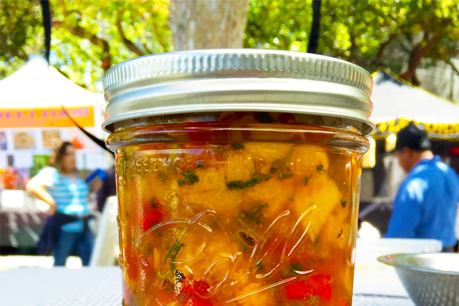 canned peach salsa