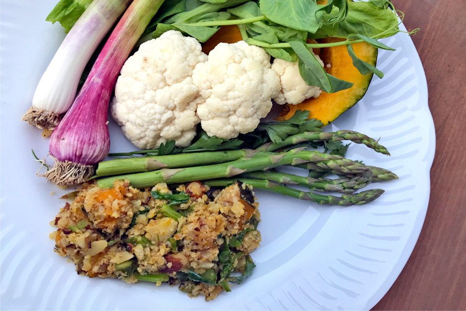 spring cauliflower rice