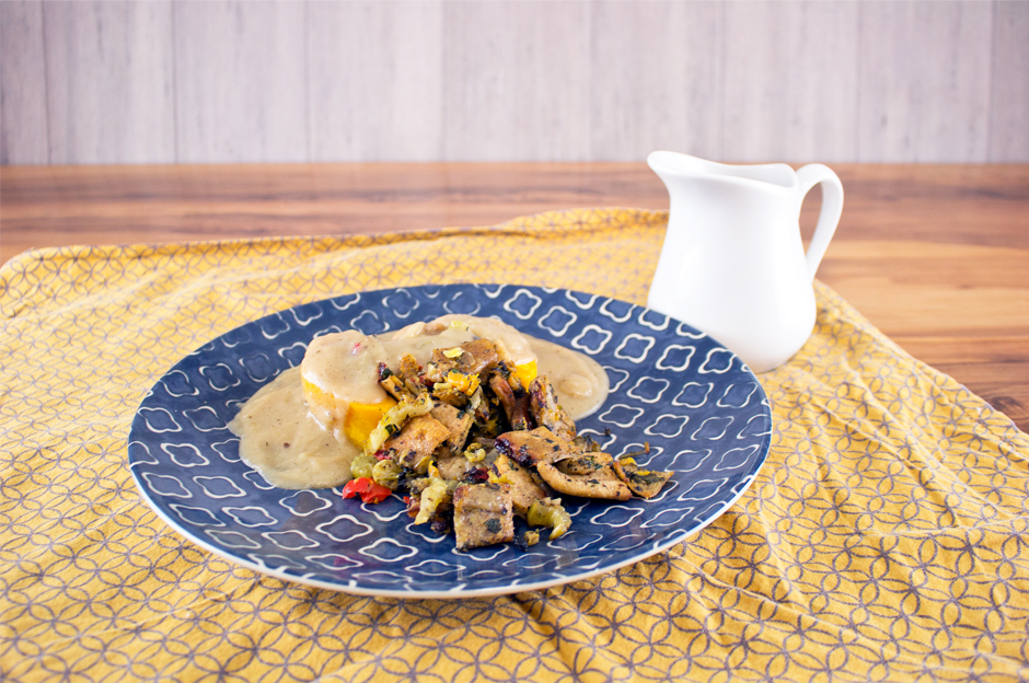 Stuffed Squash & Gravy