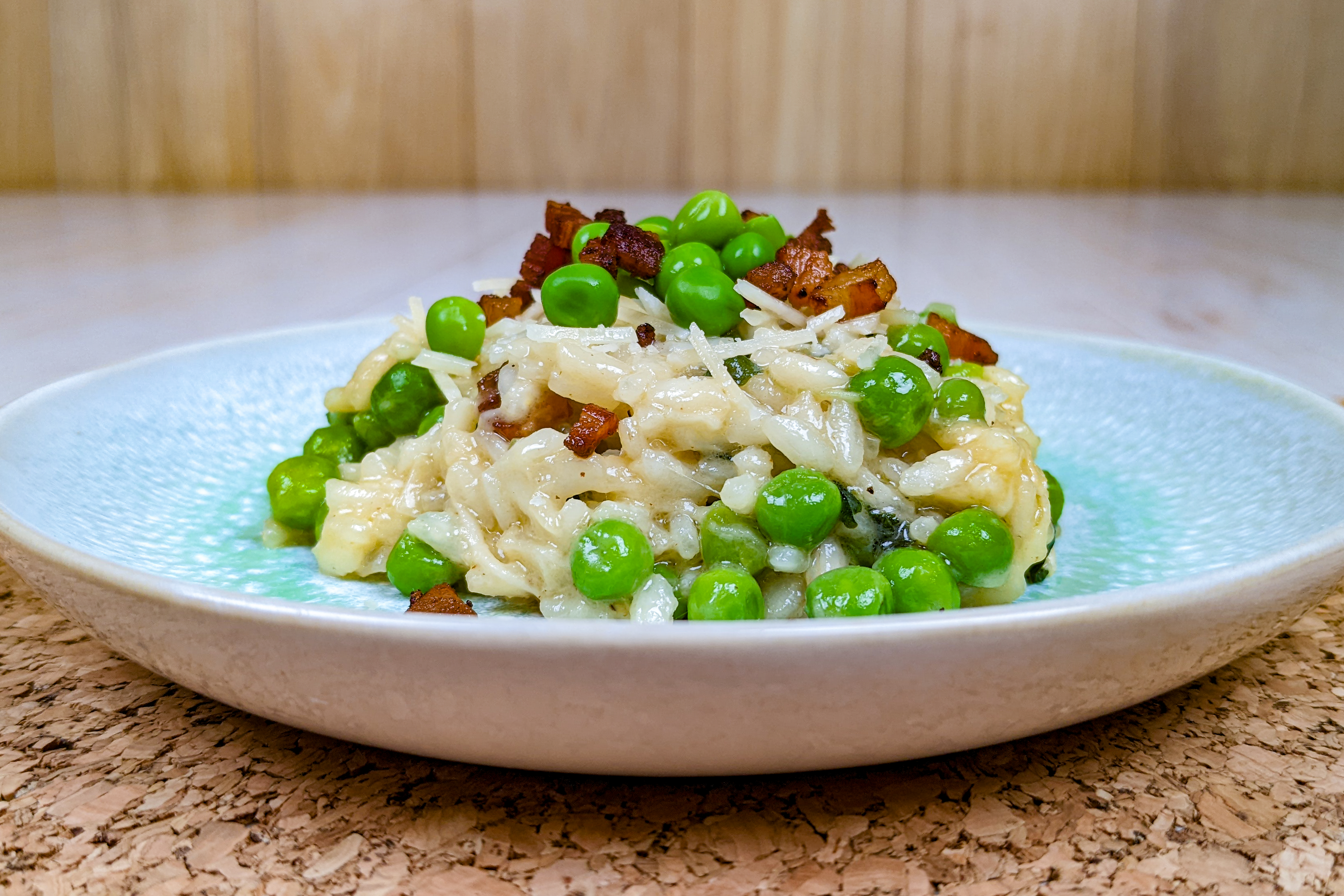 risotto with peas