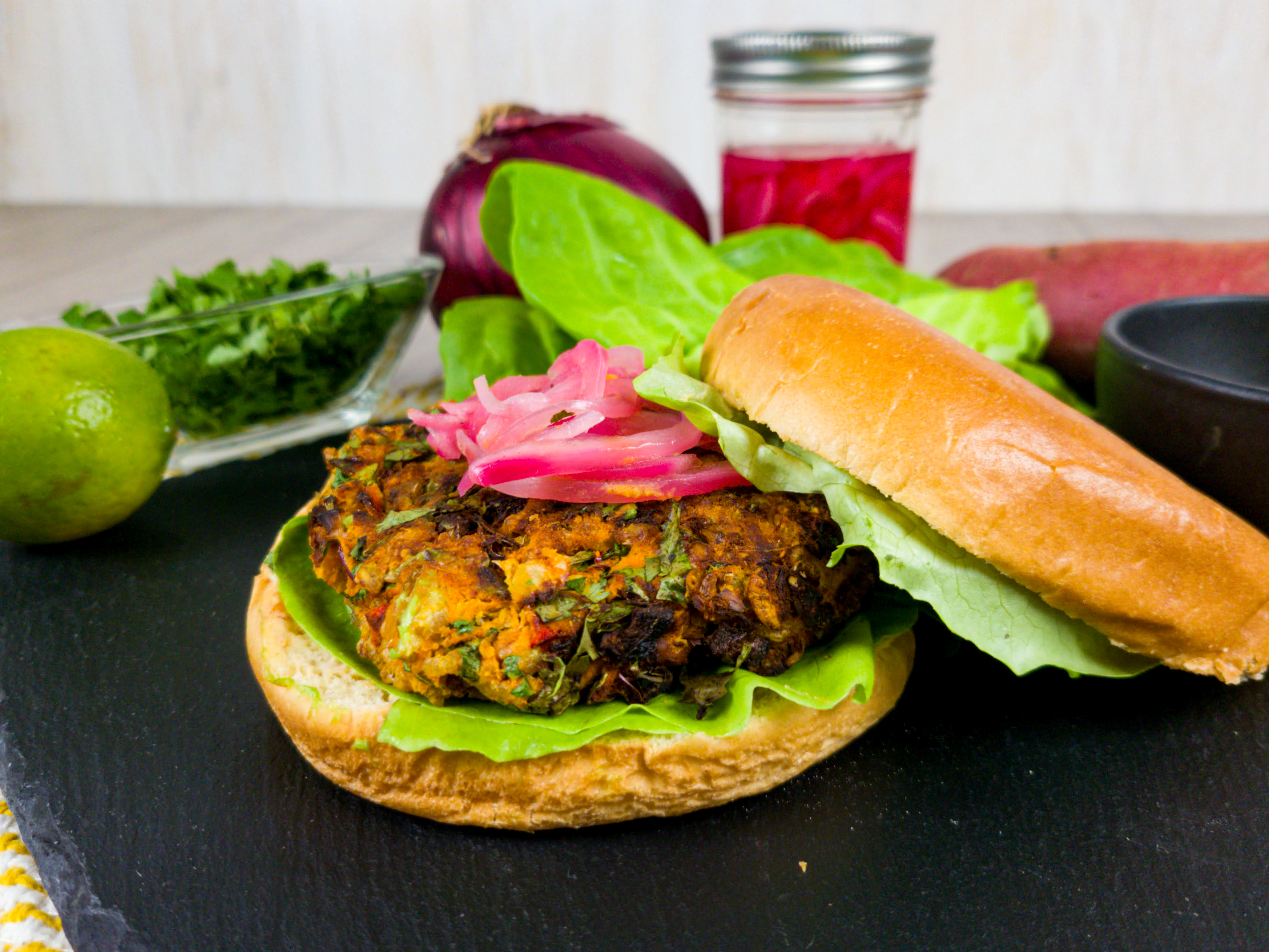 sweet potato burger