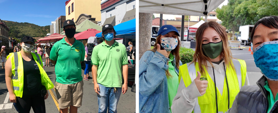 PCFMA Staff at the Farmers' Market