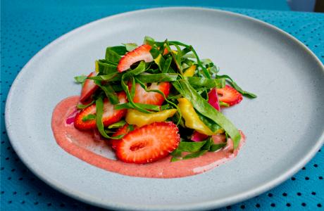 Strawberry Chard Salad