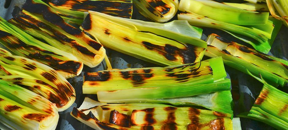 grilled leeks