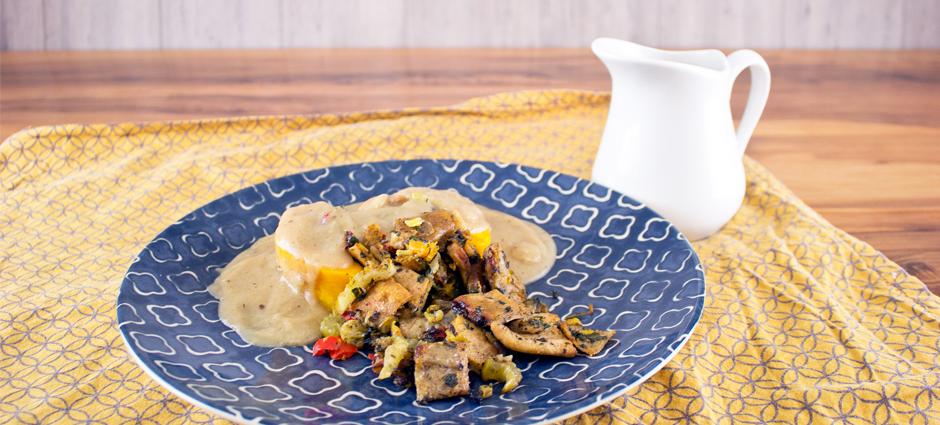 Stuffed Squash & Gravy