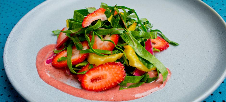 Strawberry Chard Salad