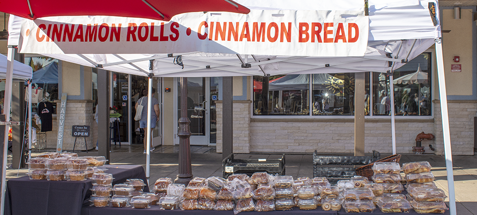 Greenlee's stall in the market