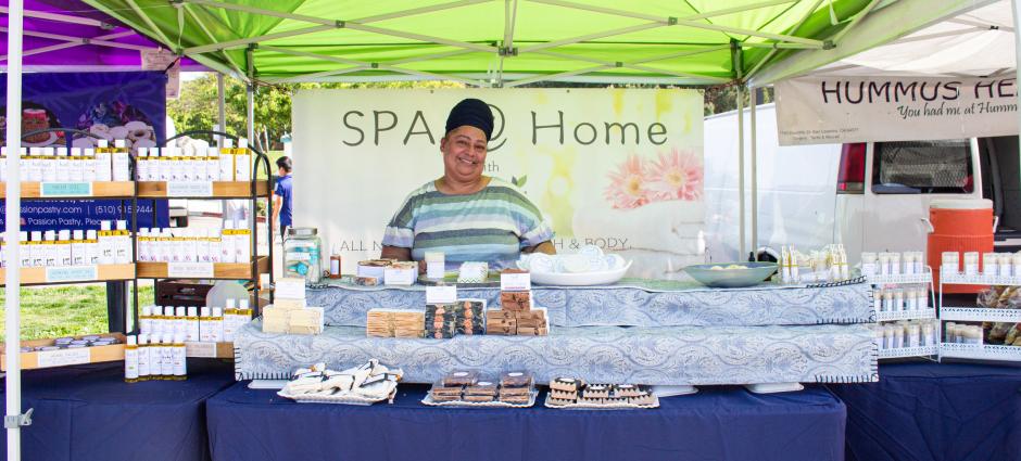 Harji Naturals stall at market