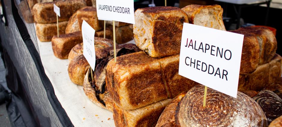 California Bakeshop products at Los Altos Farmers' Market