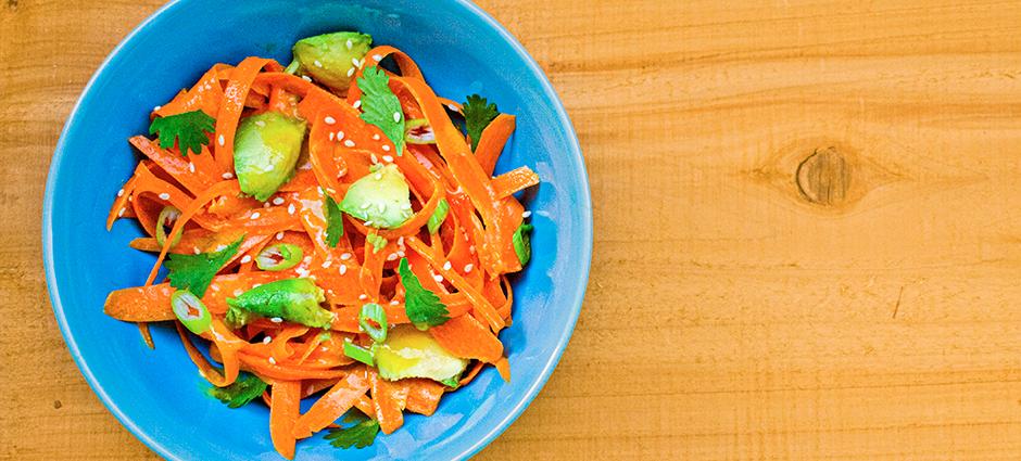 Easy Carrot Avocado Salad